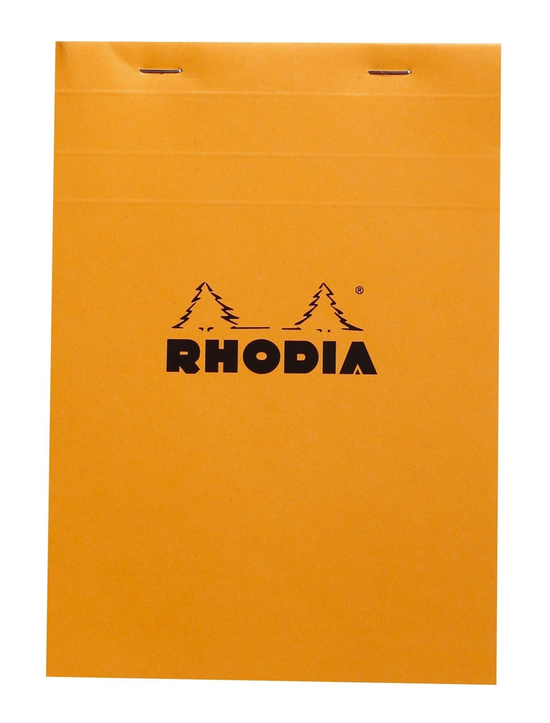 Rhodia - Stapled Notepad N°15 5/5 - Orange - A5. 150 Sheets (5.8x8.3in) Office Supplies