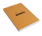 Rhodia - Stapled Notepad N°15 5/5 - Orange - A5. 150 Sheets (5.8x8.3in) Office Supplies
