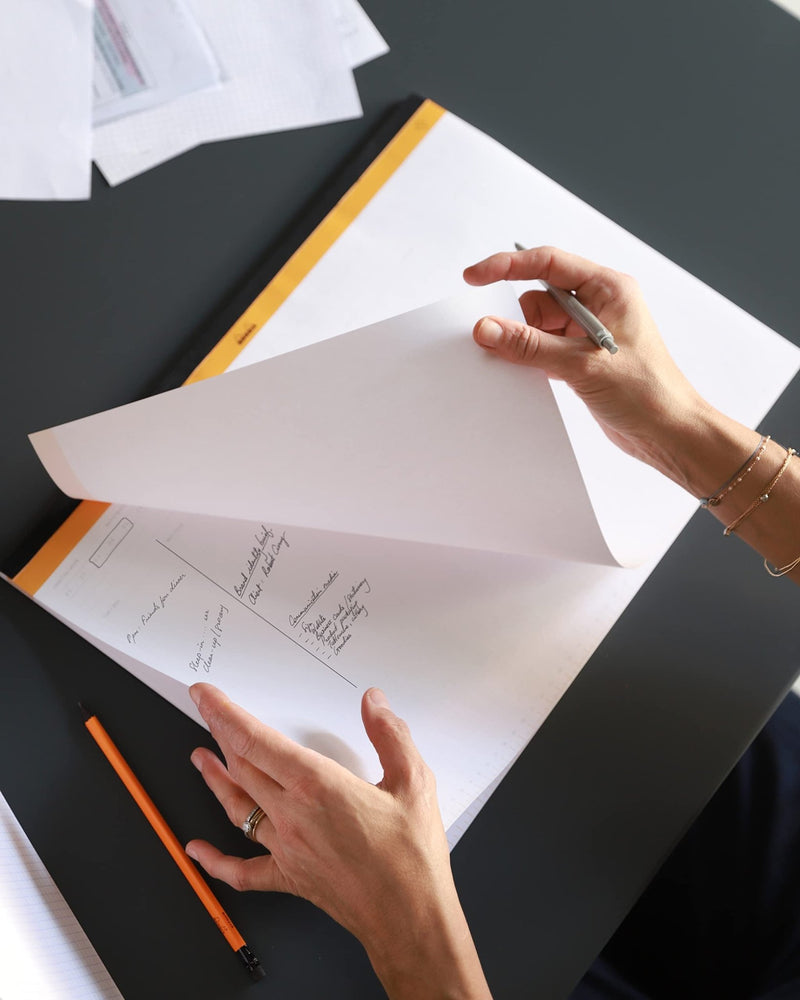Rhodia - Undated Weekly Desk Pad - A3+. 60 Sheets (16.5x12in) Office Supplies