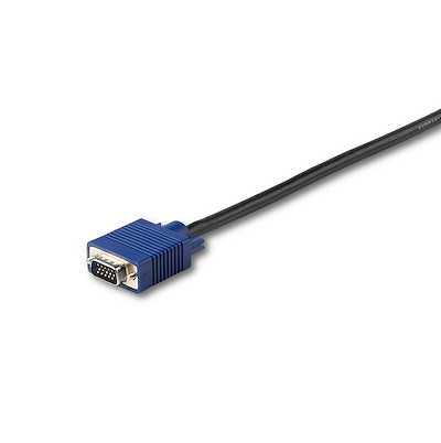 StarTech - Server USB KVM Cable VGA Male X2 USB-A Male For Rackmount Consoles 10FT - Black (RKCONSUV10)