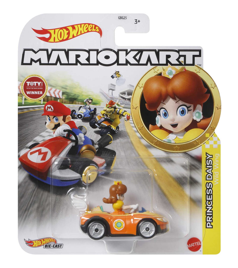 Hot Wheels - Mario Kart 1:64 Scale Die-Cast Vehicle - Princess Daisy - Product detail or play view 2