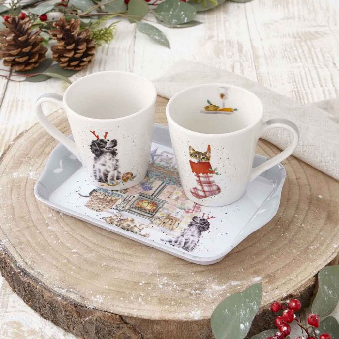 Royal Worcester - MUG & TRAY SET - THERE IS NO PLACE LIKE HOME Home & Kitchen