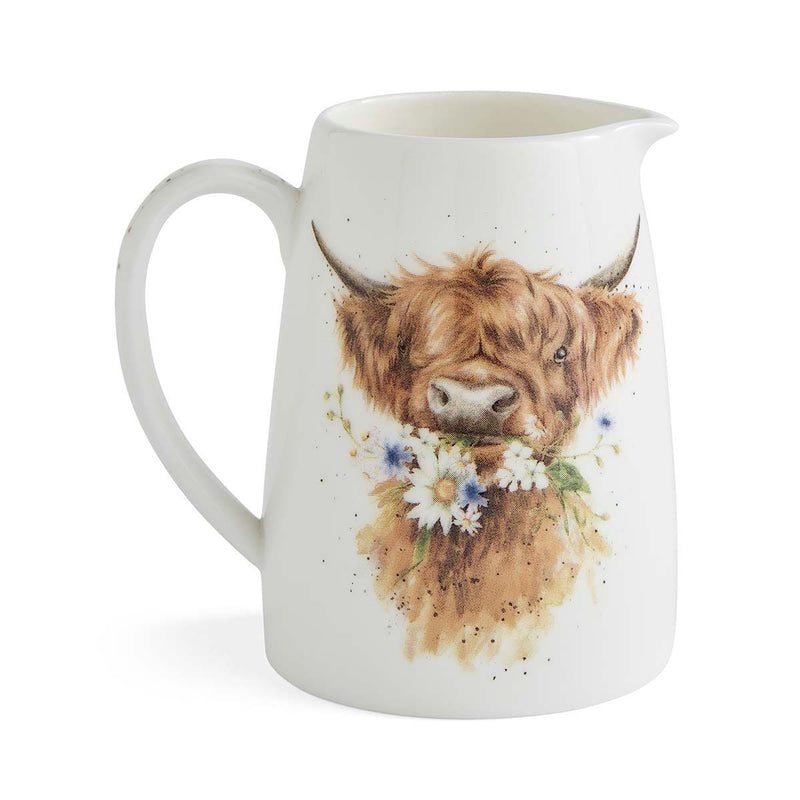 Royal Worcester - Wrendale Daisy Coo Highland Cow Posy Jug