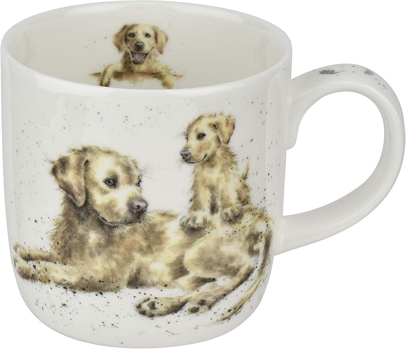 Royal Worcester - Wrendale Designs 11 oz Ceramic Mug Home & Kitchen Devotion (Golden Retriever)