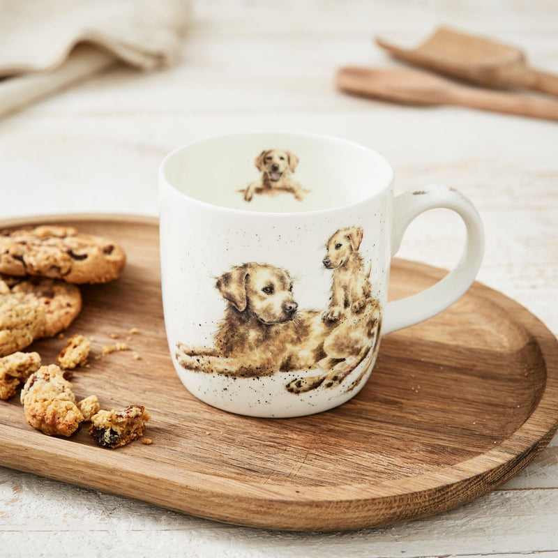 Royal Worcester - Wrendale Designs 11 oz Ceramic Mug Home & Kitchen Devotion (Golden Retriever)
