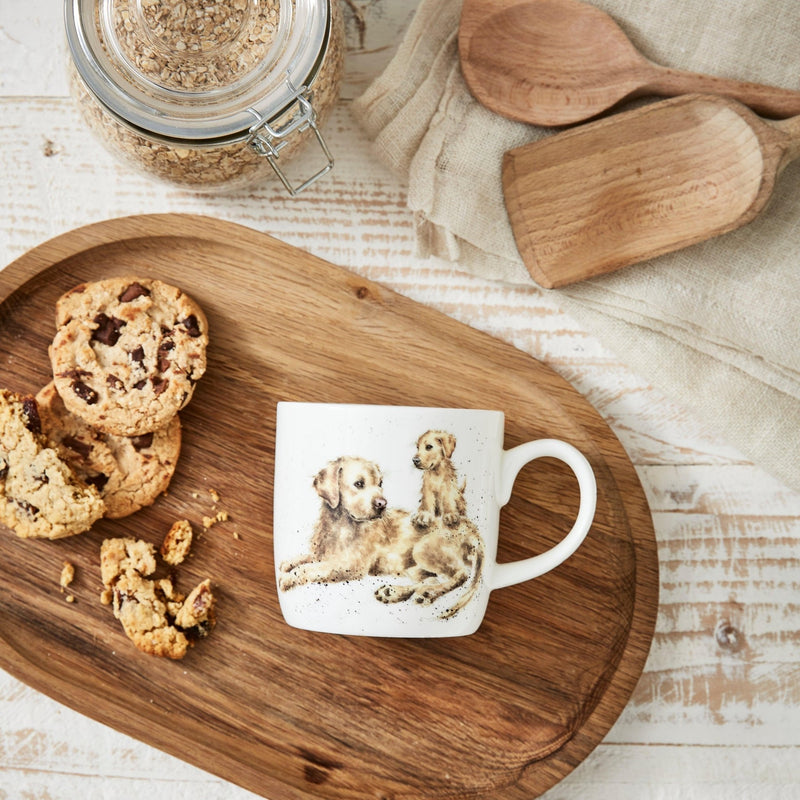 Royal Worcester - Wrendale Designs 11 oz Ceramic Mug Home & Kitchen Devotion (Golden Retriever)