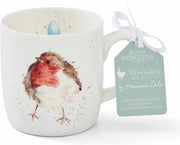 Royal Worcester - Wrendale Designs 11 oz Ceramic Mug Home & Kitchen Garden Friend (Robin)