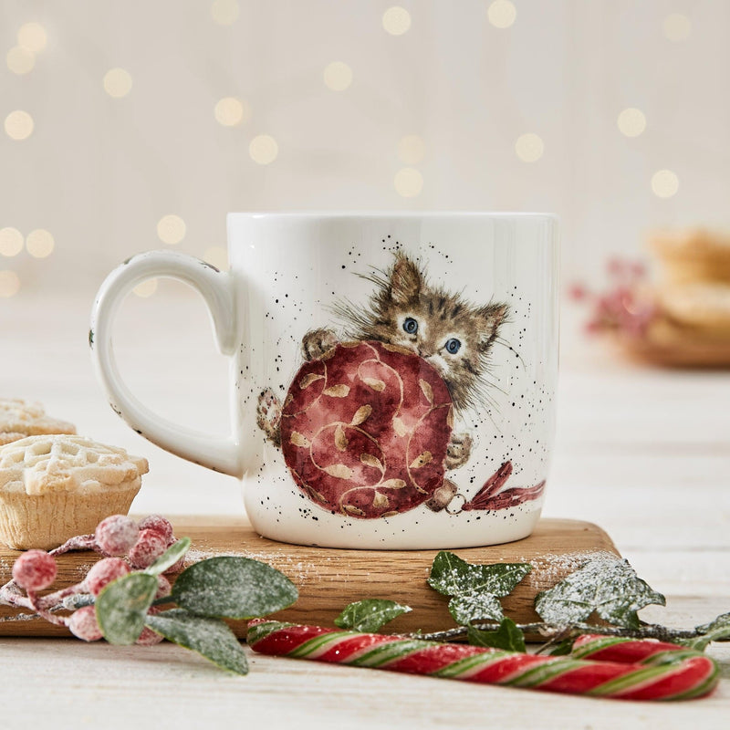 Royal Worcester - Wrendale Designs 11 oz Ceramic Mug Home & Kitchen Purrfect Christmas
