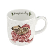 Royal Worcester - Wrendale Designs 11 oz Ceramic Mug Home & Kitchen Snug as A Pug