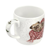 Royal Worcester - Wrendale Designs 11 oz Ceramic Mug Home & Kitchen Snug as A Pug