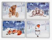 Royal Worcester - Wrendale Designs - Lunch Mats - Winter Skies (Set of 4) | 12 x 9 in Home & Kitchen