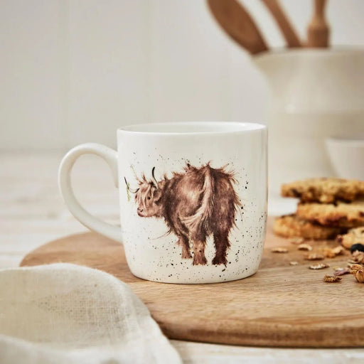 Royal Worcester - Wrendale Designs - Mug - Highland Cow | 11 oz Home & Kitchen