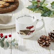 Royal Worcester - Wrendale Designs - Mug - Home for Christmas (Hedgehog) | 11 oz Home & Kitchen
