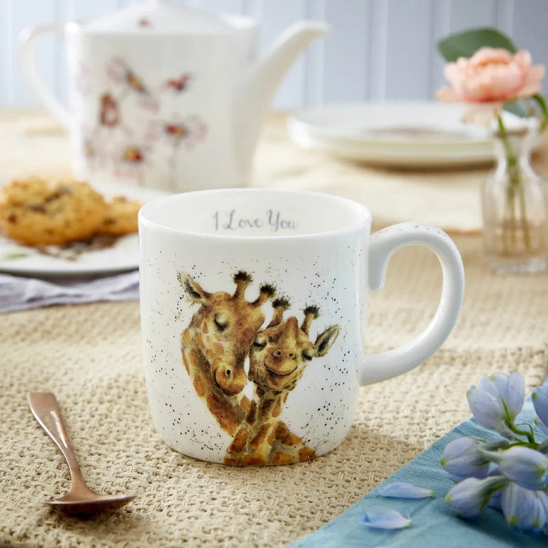 Royal Worcester - Wrendale Designs - Mug - I Love You (Giraffe) | 14 oz Home & Kitchen