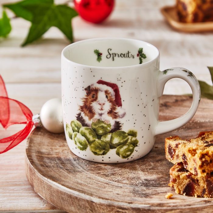 Royal Worcester - Wrendale Designs - Mug - Sprouts | 11 oz Home & Kitchen