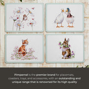 Royal Worcester - Wrendale Designs - Placemats - Wild Flowers (Set of 4) | 12 x 9 in Home & Kitchen