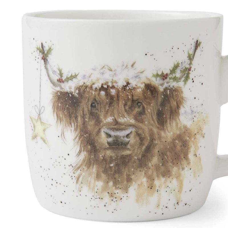 Royal Worcester - WRENDALE MUG 11OZ - HIGHLAND STAR (COW) Home & Kitchen