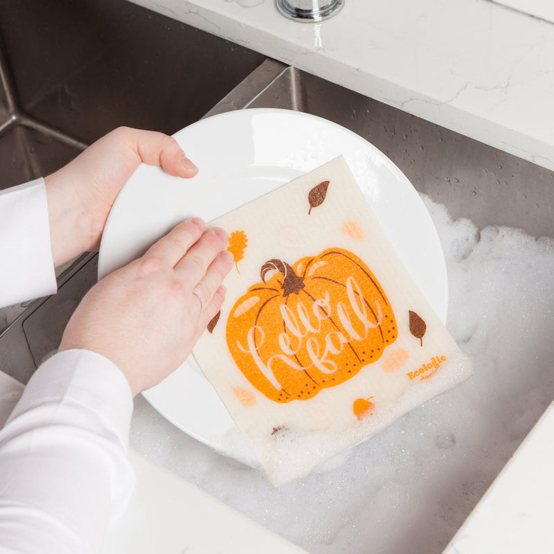 Danica - Hello Fall Swedish Dishcloth - lifestyle