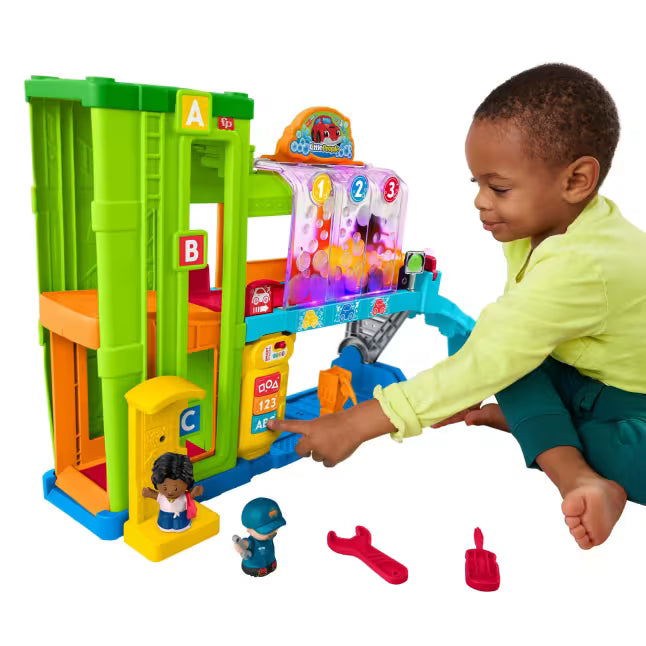 Fisher-Price - Little People - Light-Up Learning Garage Playset