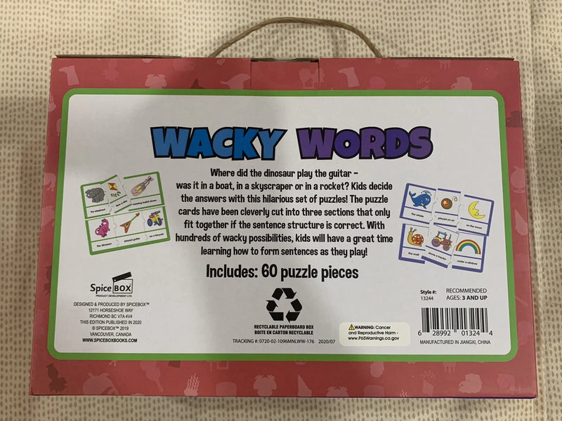 SpiceBox - MATCH & LEARN - WACKY WORDS
