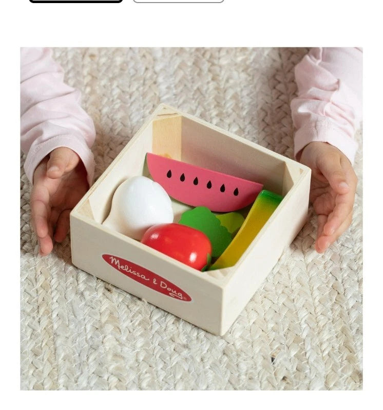 Melissa & Doug - Wooden Food Groups Play Set - Produce