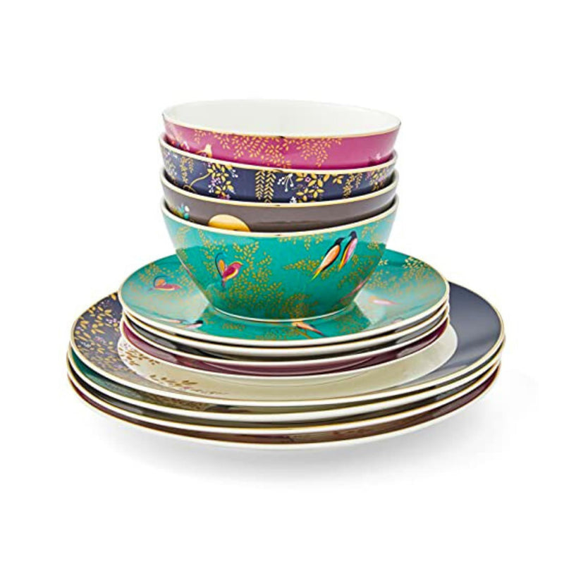 Sara Miller - Chelsea - 12 - Piece Dinnerware Set Home & Kitchen