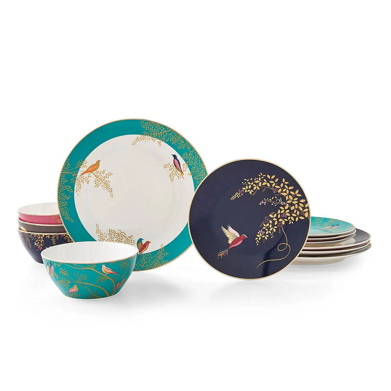 Sara Miller - Chelsea - 12 - Piece Dinnerware Set Home & Kitchen