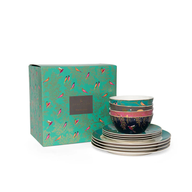 Sara Miller - Chelsea - 12 - Piece Dinnerware Set Home & Kitchen