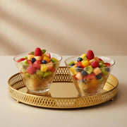 Sara Miller - Chelsea - Glass Bowls (Set of 2) | 14.5 in / 37 cm Home & Kitchen
