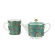 Sara Miller - Chelsea - Tea for One - Green Teapot, Cup, and Saucer Set | 12 oz Home & Kitchen