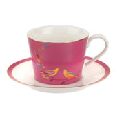 Sara Miller - Chelsea - Teacup & Saucer | 7 oz / 207 mL Home & Kitchen Pink