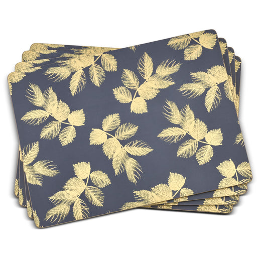 Sara Miller - Eastern Lotus - Navy Placemats (Set of 4) | 16 x 12 in / 41 x 30 cm Home & Kitchen