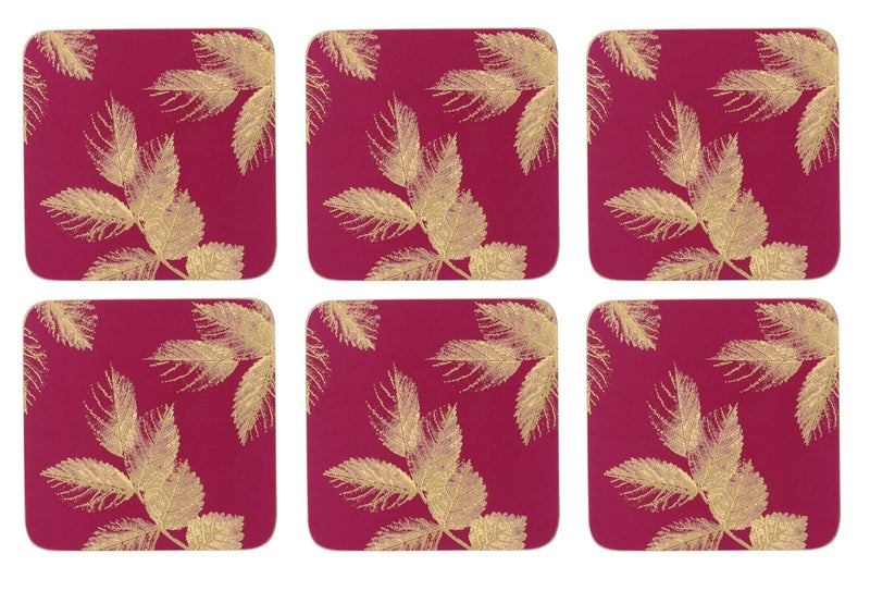 Sara Miller - Eastern Lotus - Pink Coasters (Set of 6) | 4 x 4 in / 10 x 10 cm Home & Kitchen