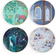 Sara Miller - India Collection - Assorted Cake Plates (Set of 4) | 8 in / 20 cm Home & Kitchen
