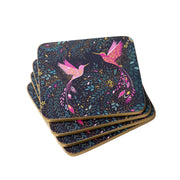 Sara Miller - India Collection - Hummingbird Paradise - Coasters (Set of 4) | 4 x 4 in / 10 x 10 cm Home & Kitchen