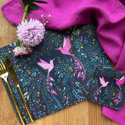 Sara Miller - India Collection - Hummingbird Paradise - Placemats (Set of 4) | 12 x 9 in / 30 x 23 cm Home & Kitchen