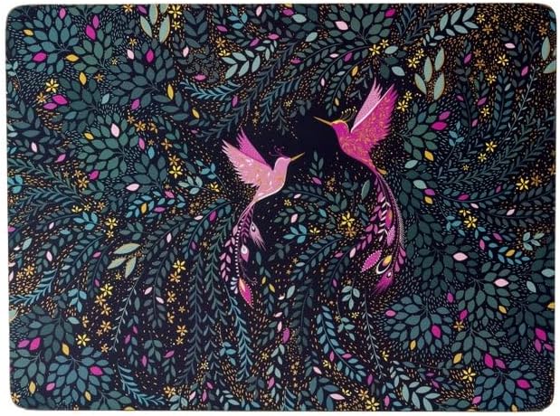 Sara Miller - India Collection - Hummingbird Paradise - Placemats (Set of 4) | 15.7 x 11.7 in / 40 x 30 cm Home & Kitchen