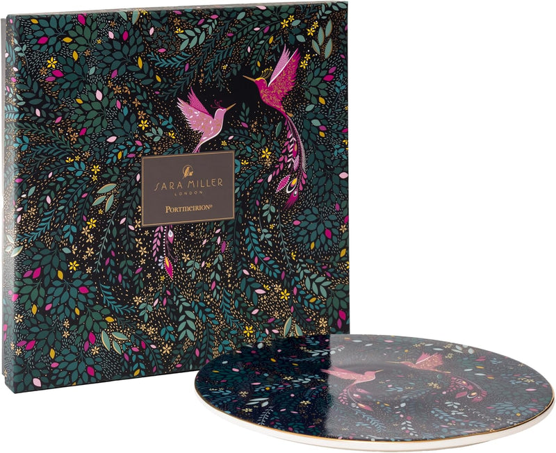 Sara Miller - India Collection - Hummingbird Paradise - Serving Plate | 9 in / 23 cm Home & Kitchen