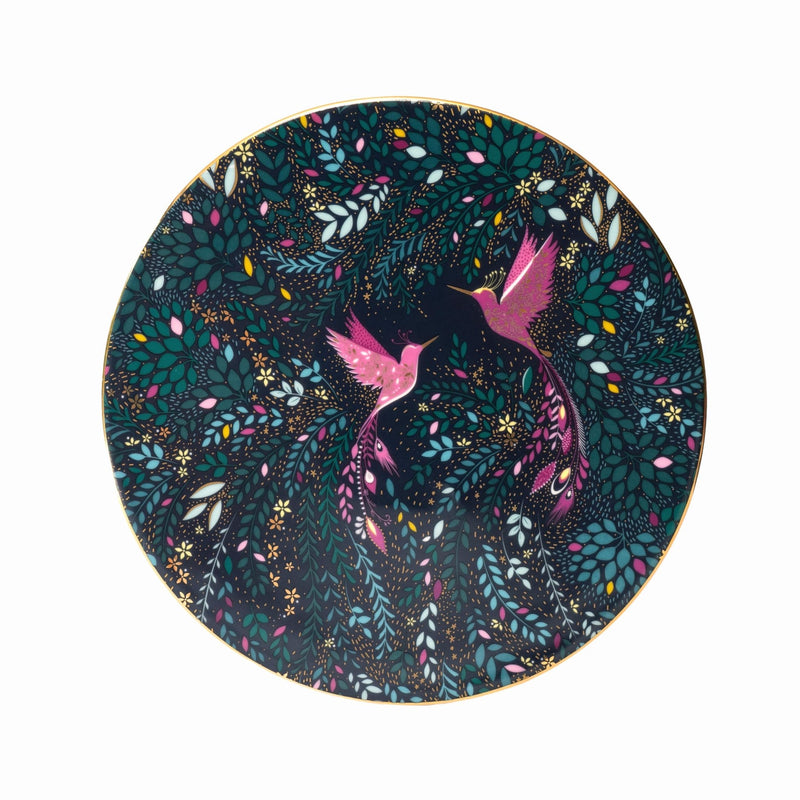 Sara Miller - India Collection - Hummingbird Paradise - Serving Plate | 9 in / 23 cm Home & Kitchen