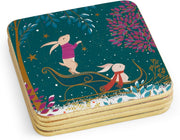 Sara Miller - Woodland Tales - Deer & Robin Coasters (Set of 4) | 4 x 4 in / 10 x 10 cm Home & Kitchen