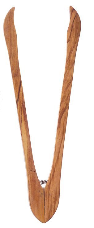 Scanwood - Olive Wood Tongs Home & Kitchen