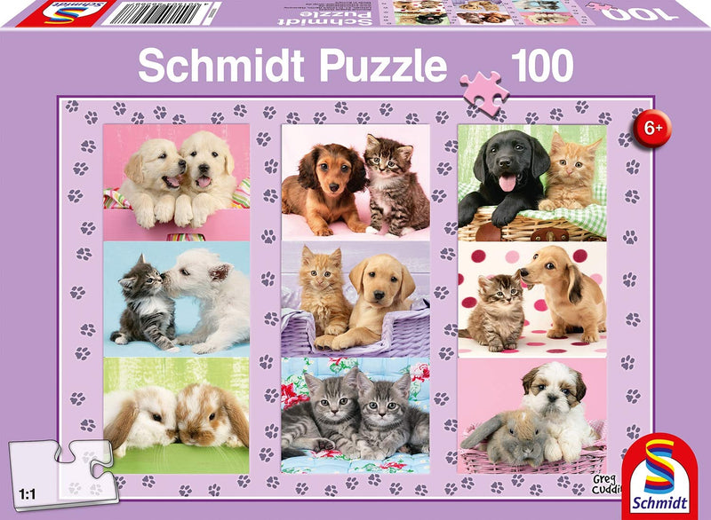 Schmidt Spiele - Puzzle - Pz100 - My Animal Friends Games & Toys