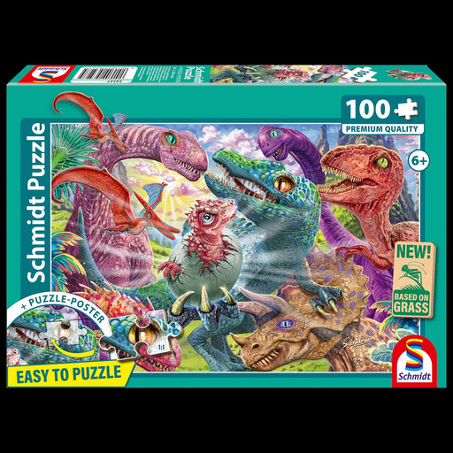 Schmidt Spiele - Puzzle - Pz100 - Small Dinosaurs Big Adventures Games & Toys