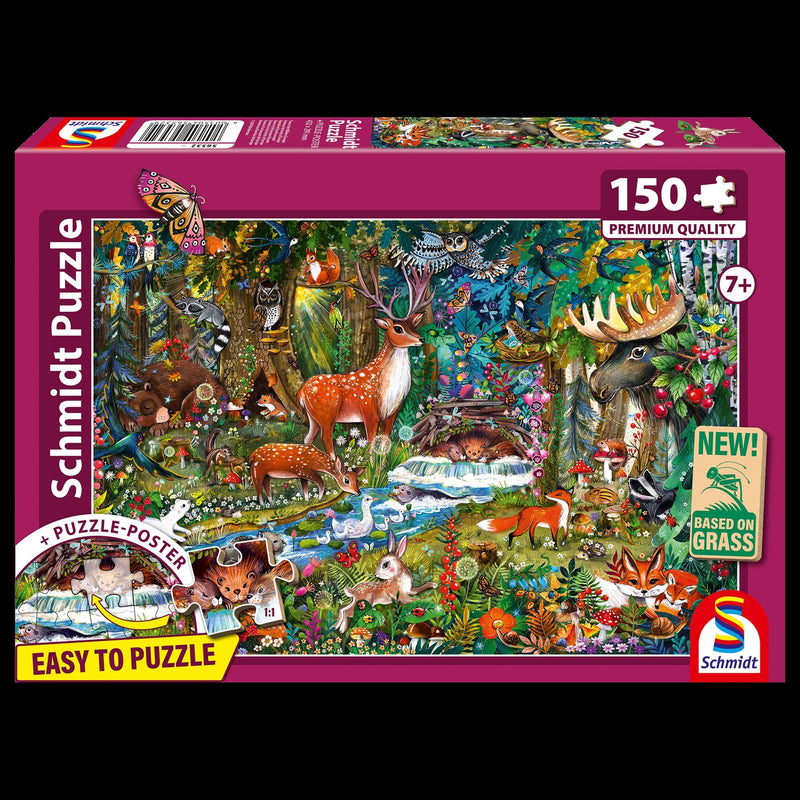 Schmidt Spiele - Puzzle - Pz150 - Animals In The Forest Games & Toys