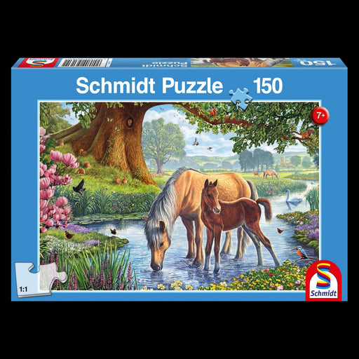 Schmidt Spiele - Puzzle - Pz150 - Horses By The Stream Games & Toys