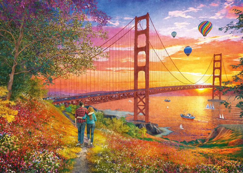 Schmidt Spiele - Puzzle - Pz2000 - Golden Gate Bridge Games & Toys