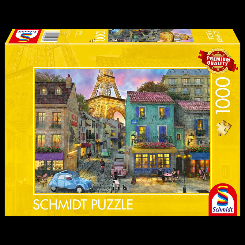 Schmidt Spiele - Puzzle - Streets of Paris (1000 - Piece Puzzle) Games & Toys