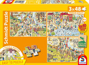 Schmidt Spiele - PZ3X48: ANIMALS ON THE FARM Toys & Games