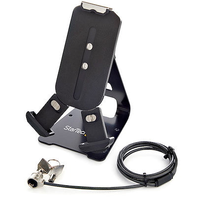 StarTech - Tablet Holder Desktop Locking For 7.9 - 13 Tablets Adjustable With 6FT Cable Lock - Black (Sectbltdt)