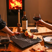 Selbrae House - Engraved Slate Holiday Stag Cheese board Home & Kitchen